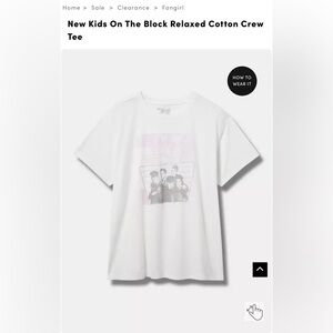 NKOTB Torrid tshirt NWT Size 0